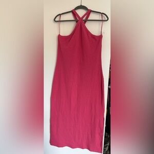 Old Navy Pink Ribbed Dress